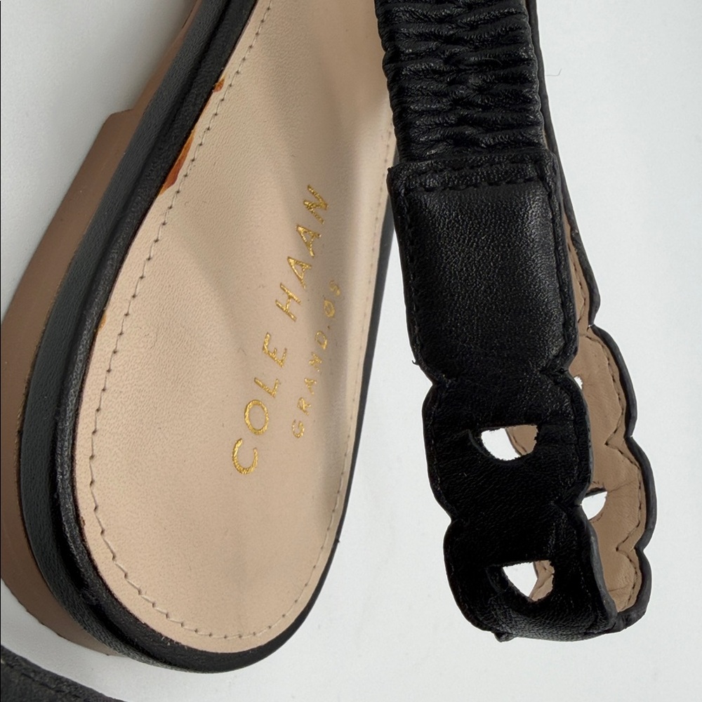 Cole Haan Black Slingback Flats NEOT - Picture 4 of 7